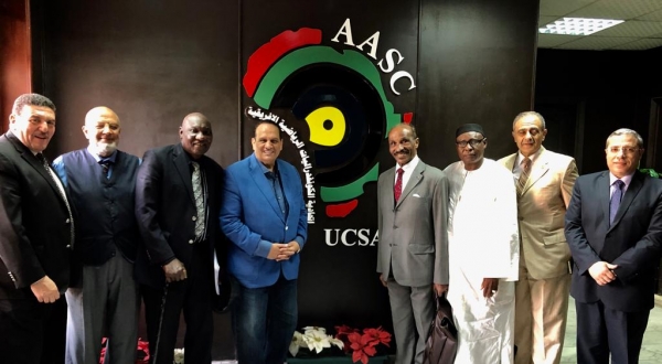 the President and members of the African Union for Sports Medicine Visit the headquarters of the UCSA in Cairo