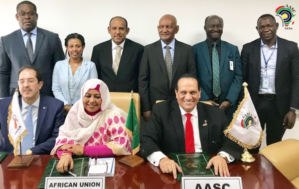 UCSA , ANOCA and the African Union (AU) have signed a historic contract for the African Games
