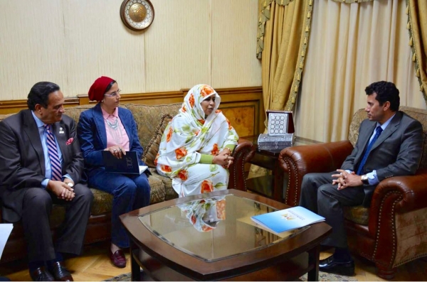 Minister of Youth and Sports receives President of the African Union Social Commission and President of the Union of African Sports Confederations (UCSA)