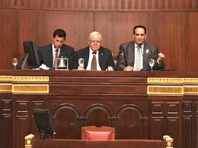 Déclaration de Général Major Ahmed Nasser, Président d&#039;UCSA après la fin de la session parlementaire égyptienne en faveur de l&#039;Afrique